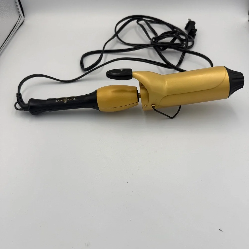 Gold N Hot Ceramic Professional 2 Inch Curling Iron Gold Black DS-719I/16